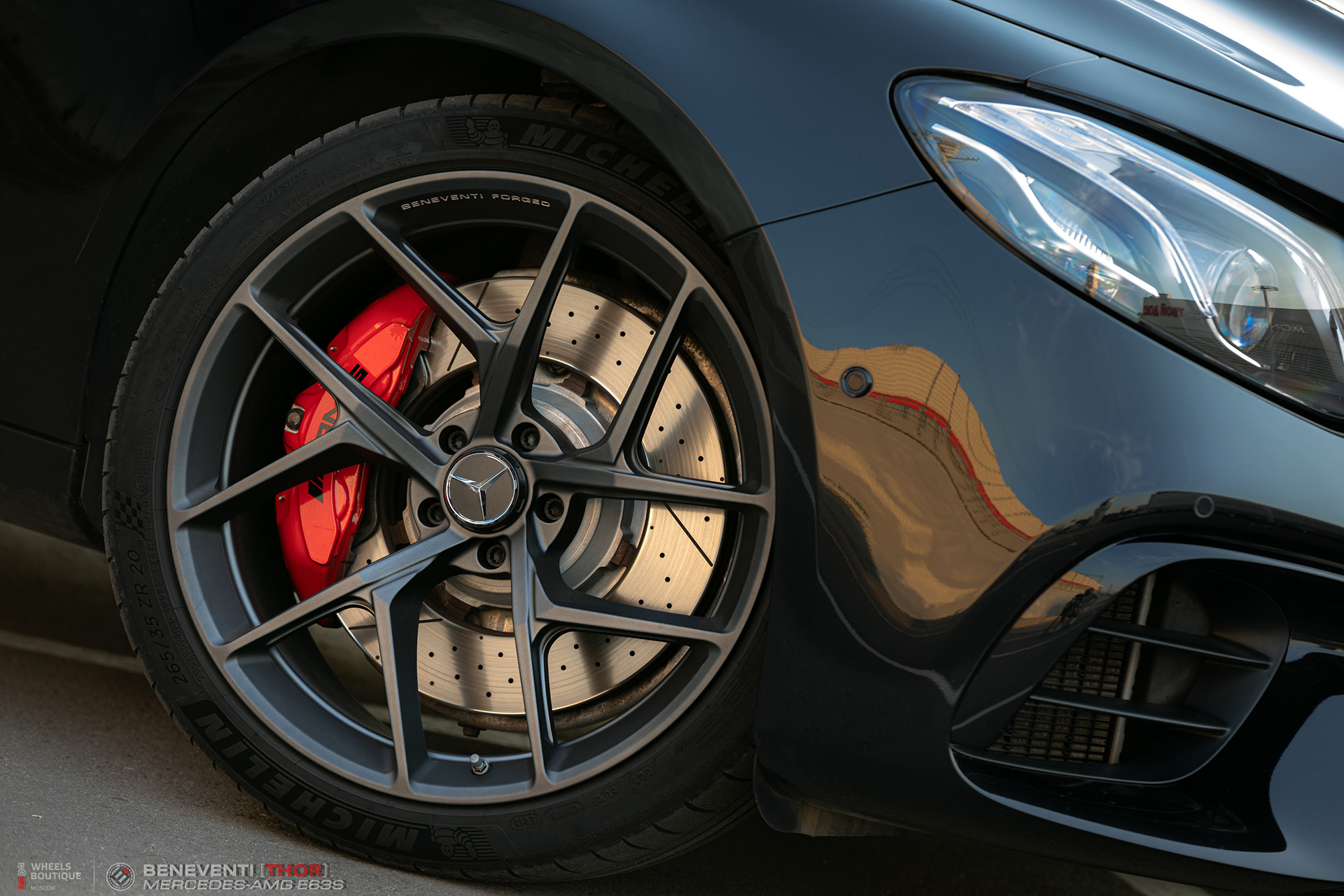 Новейшая модель кованого моноблока Beneventi - THOR и Mercedes-Amg E63S